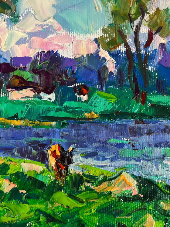 Image 1 of Green Meadows and a Lake