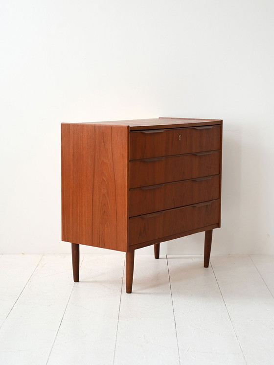 Image 1 of Commode danoise vintage en teck, 1960 - Finition foncée