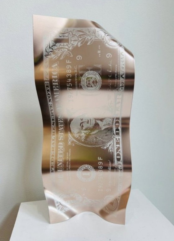 ONE DOLLAR WONDER ROSE ONE - KARL LAGASSE – Oggetti decorativi, Aluminium (photo 4 of 7)