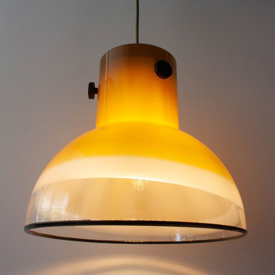 Image 1 of Suspension en verre brun de Peill & Putzler, Allemagne, années 1970