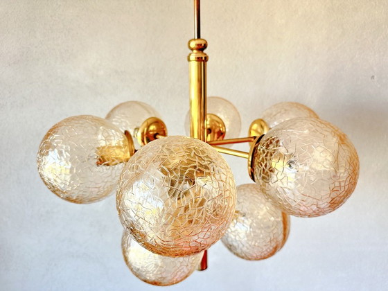 Vintage Kaiser Leuchten Sputnik – Pendant lamps, Glass, Brass (photo 8 of 14)