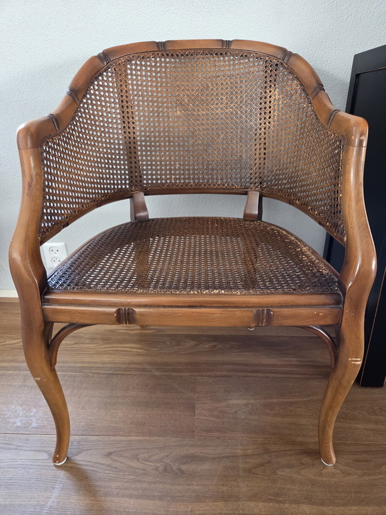 Image 1 of Vintage faux bamboo chair in Louis XV style