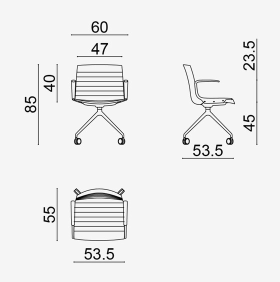 Image 1 of Set di 2 sedie Arper Catifa