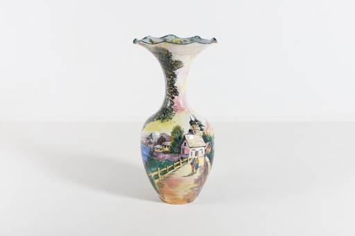 Unique Italian glazed floor vase from 1960’s