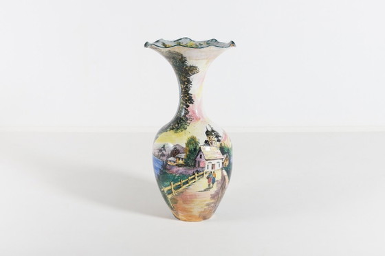 Image 1 of Unique Italian glazed floor vase from 1960’s