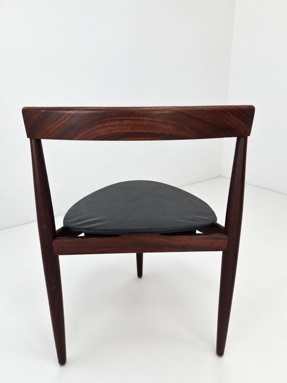 Roundette Teak Dining Chair by Hans Olsen for Frem Rojle, 1960s – Leather, Wood (photo 23 of 24)
