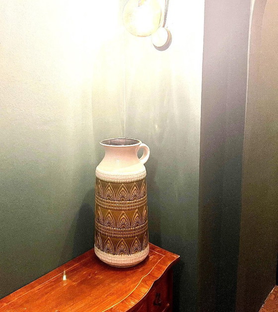 Image 1 of Große 1960er Mid Century Bodenvase aus der Kunsttöpferei Ü-Keramik Übelacker mit der Modellnummer 1782/45.