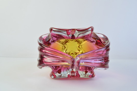 Image 1 of Mid Century Czech Art Glass Mandkom door Josef Hospodka