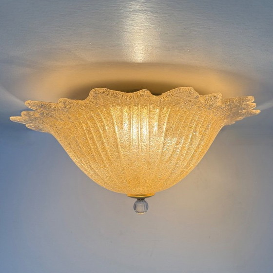 Image 1 of Plafonnier italien en verre de Murano, style années 1970