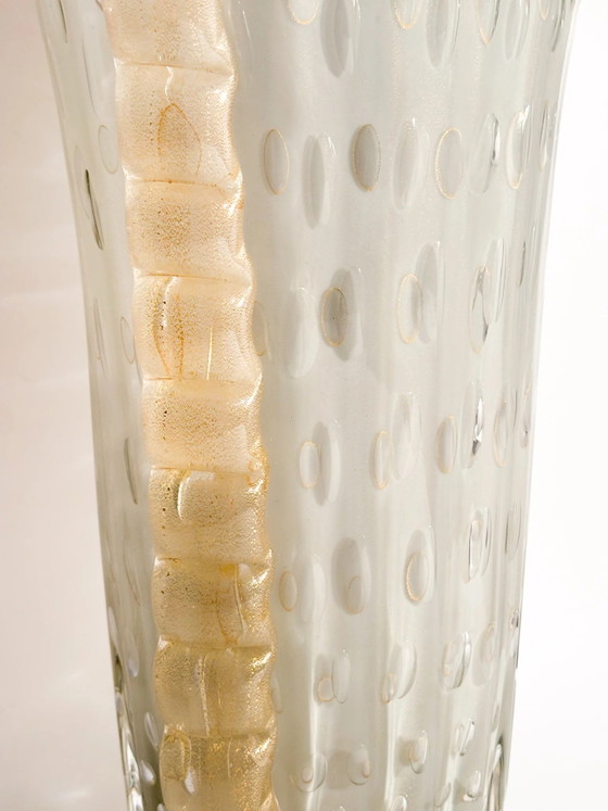 Murano Bullicante Glass Vase by Barovier & Toso, 1960s – Murano Glass (photo 10 of 16)