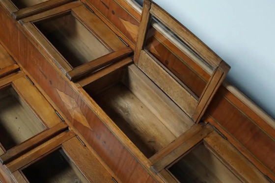 Image 1 of Antiguo mueble de mercería holandés de gran tamaño, fabricado en madera de haya, década de 1920/1930