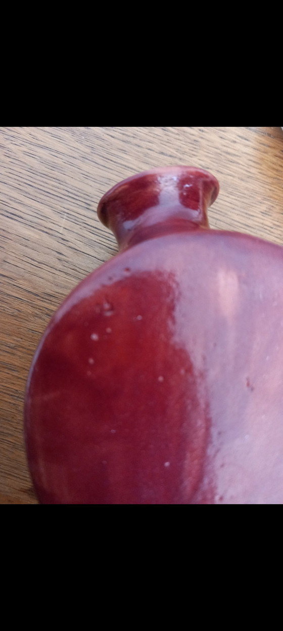 Image 1 of Trio of reactive enamels "Fat Lava" and "Ox Blood" by Marius Giuge