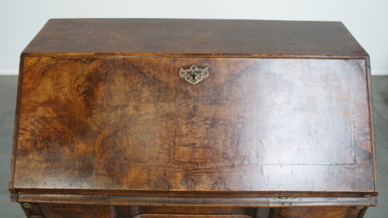 Image 1 of Secrétaire/meuble à tiroirs ancien en chêne de la fin du XVIIIe siècle
