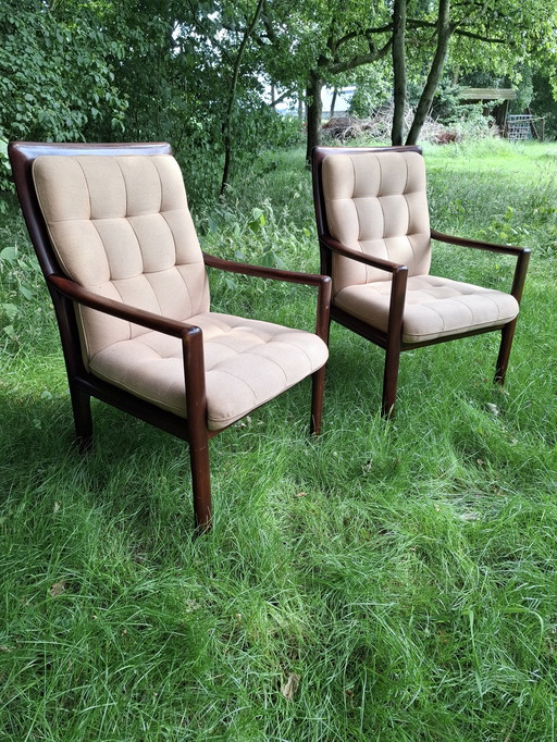 Fauteuil Lübke vintage design midcentury modern design 1970