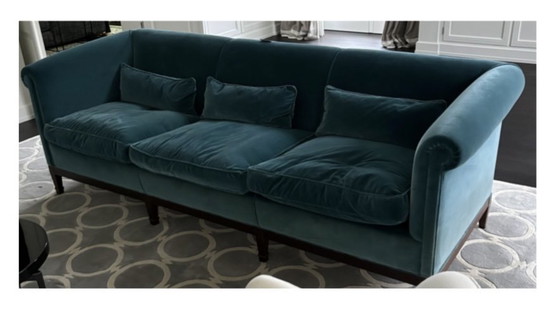 Image 1 of Divano in velluto blu