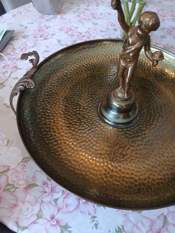 Meccanismo di suoneria in ottone francese, vintage, per piastra decorativa. – Ciotole, Copper, Bronze (photo 6 of 7)