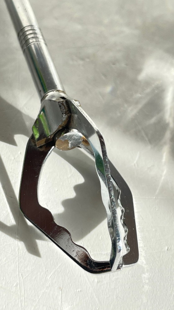 Image 1 of SEAU à Glace Cristal Ciselé et PINCE Vintage