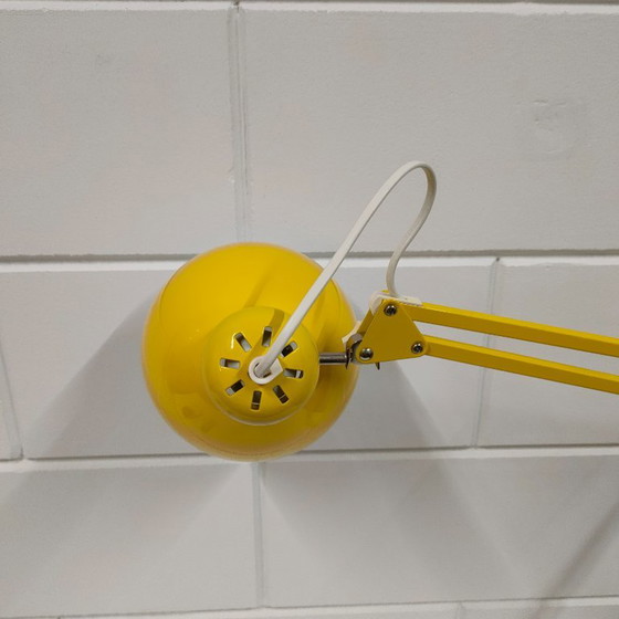 Lampada a Forbice Gialla Retrò Degli Anni '90, Ikea, Lampade da scrivania, Metallo, Plastica, Giallo, Retro (foto 5 di 12)
