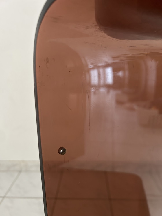 Image 1 of Vintage space age bijzettafels plexi wandsysteem