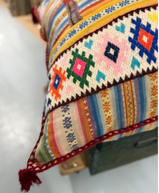 Image 1 of #Bohèmien Style#, Bont Vloerkussen, 85x85