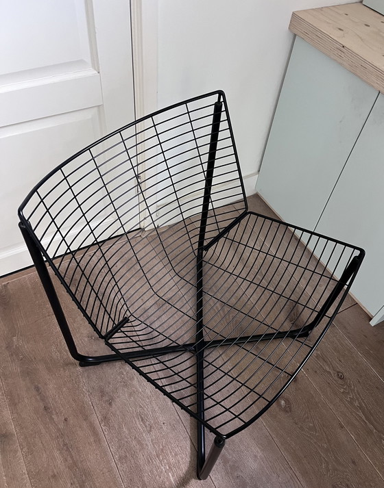 Image 1 of Niels Gammelgaard fauteuil Råane zwart draadstoel