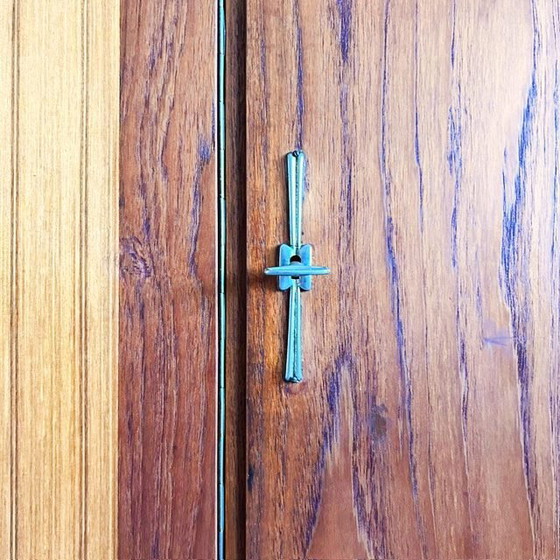 Image 1 of Vintage mid-century duotone deens design kledingkast 1960's