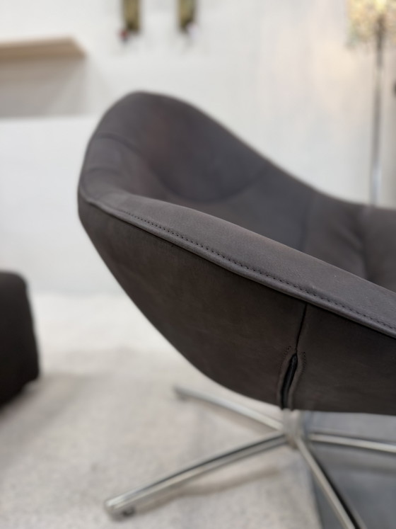 Image 1 of Label van den Berg Hidde Draaifauteuil dark Brown 