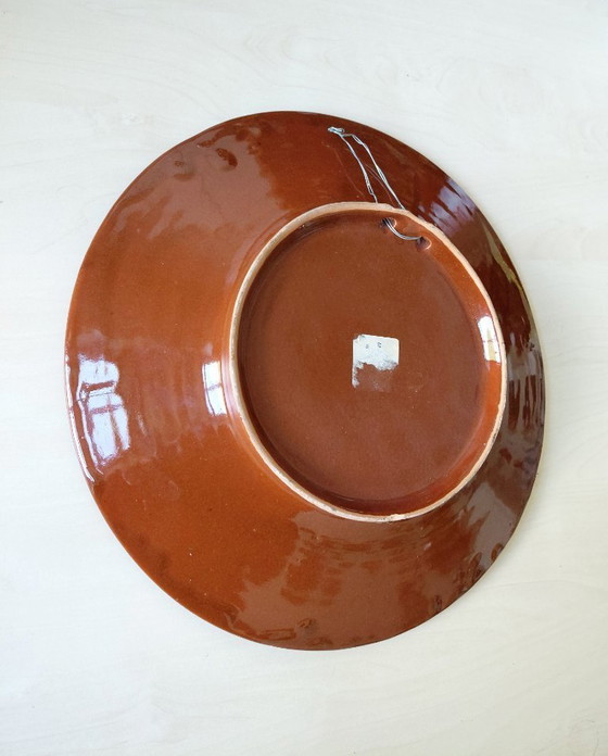 Image 1 of Plaque murale des années 60 avec des fleurs