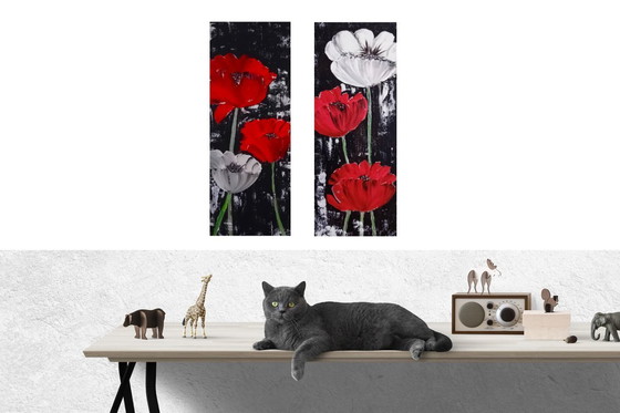 Image 1 of 2 luik klaprozen