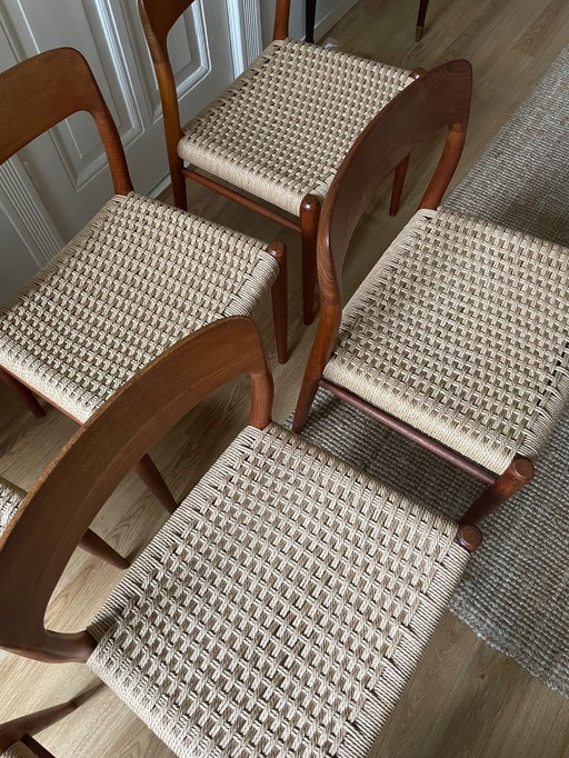 6 sedie Niels Otto Møller 75