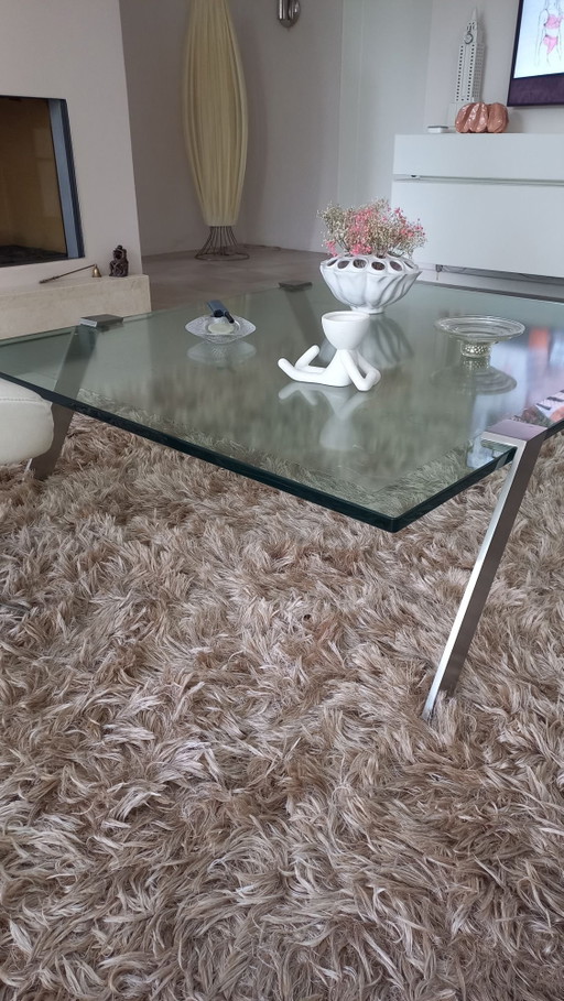 Beautiful thick glass coffee table