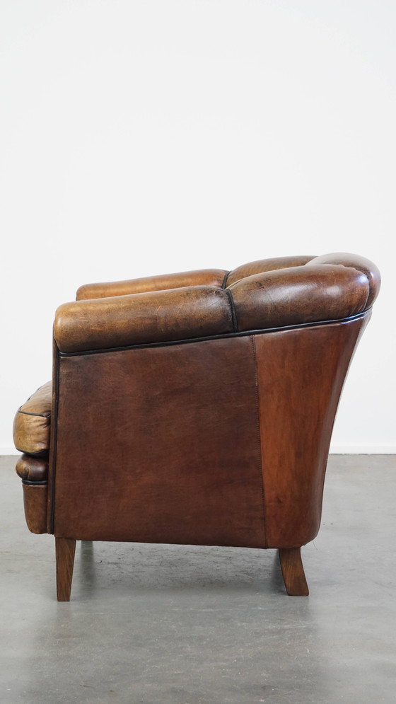 Image 1 of Vintage Sheep Leather Club Armchair