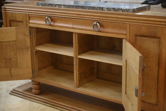 Oak buffet in the style of Charles Dudouyt, 1930s. – Storage cabinet, Wood, Art Deco (photo 4 of 14)