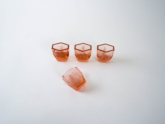 Image 1 of Juego de vasos de chupito, art déco, años 30, producción: Italia