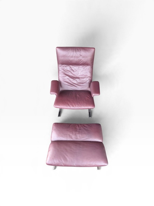de Sede DS-2030 Leather Armchair with Ottoman