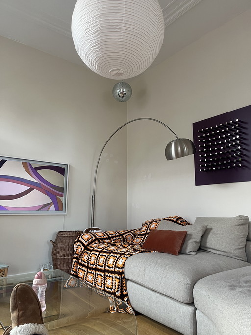 Space age kunstwerk voor aan de muur