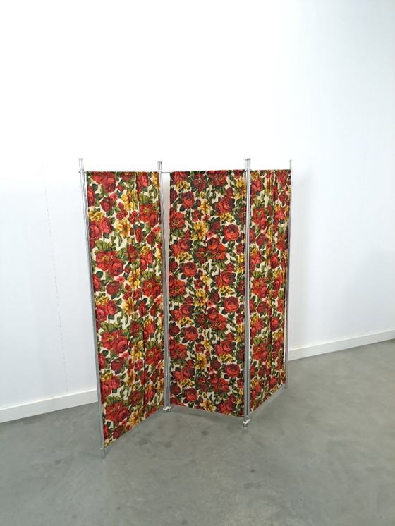 Image 1 of Mobile bar vintage con bancone estensibile e piano in vetro