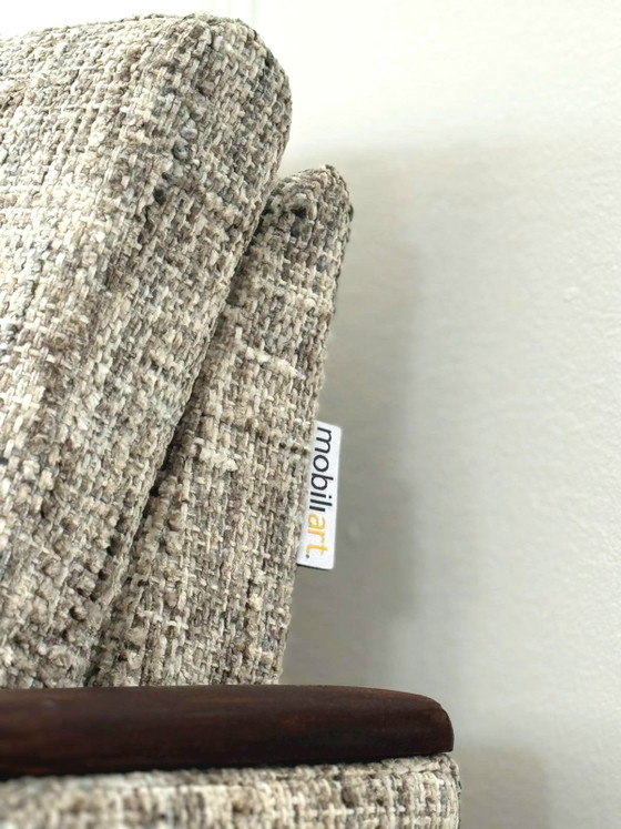 Volledig gerestaureerde Vintage Design 3-1-1 Zithoekset – Metal, Textile (photo 10 of 12)