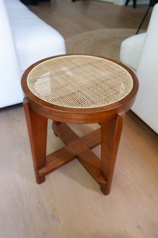 Eichholtz Stool - Rattan Webbing Style - New