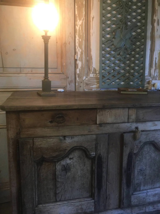 Bronze and mother-of-pearl lamp – Table lamps, Vintage (photo 7 of 9)