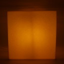 Lampada a cubo vintage Heico – Gialla (anni '80, Germania)