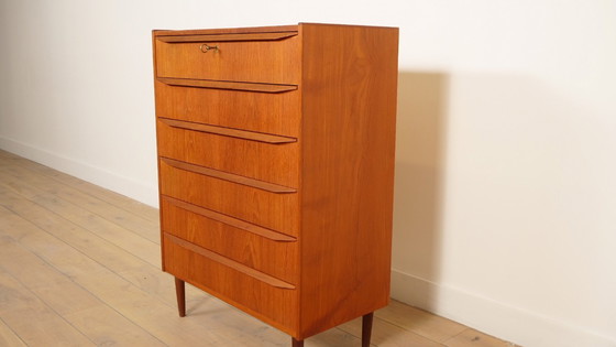 Image 1 of Vintage Deense ladekast | Teak | 6 lades | 108 cm