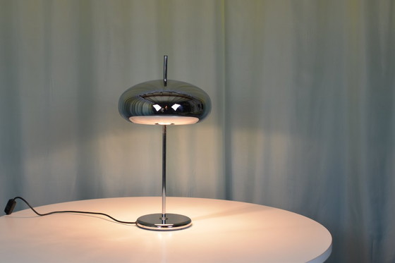 Image 1 of Lampada da scrivania a cupola cromata