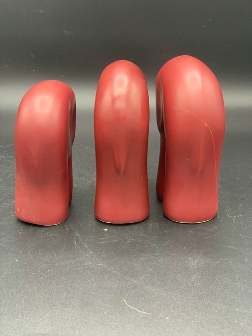 Vintage ceramic figurines Elki Stoneware Holland elephant Donk