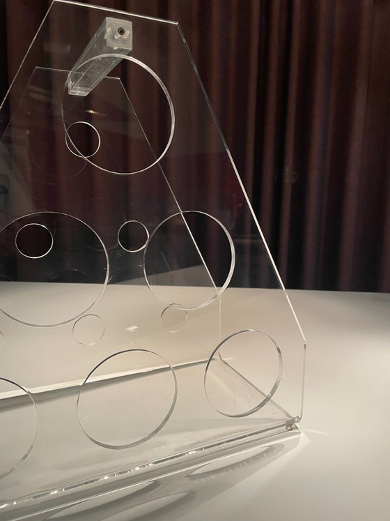 Jaren 70 wijnrek plexiglas (photo 5 of 6)