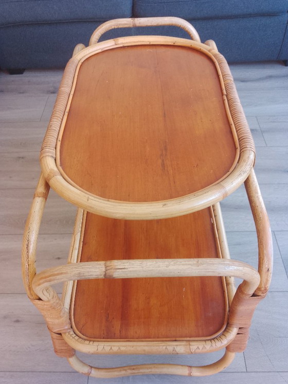 Indonesian tea table – Bar carts, Metal, Rattan (photo 6 of 6)