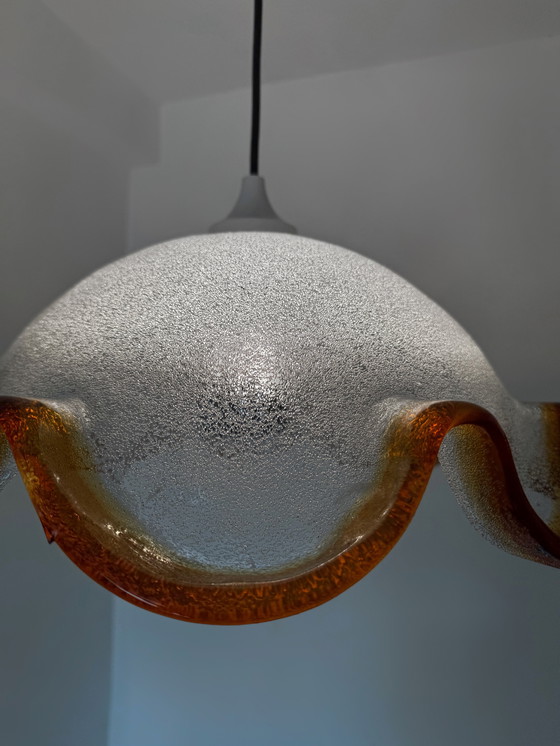 Image 1 of Bloem Murano Glas Hanglamp jaren 70