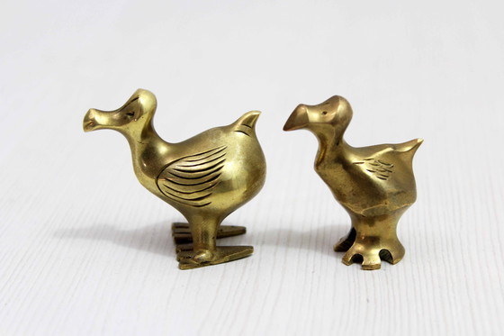 Image 1 of Pair of Brass Dodos 1970