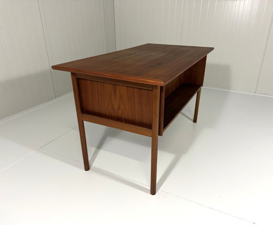 Gunnar Nielsen Teak Freestanding Desk Tibergaard Denmark – Wood (photo 13 of 15)