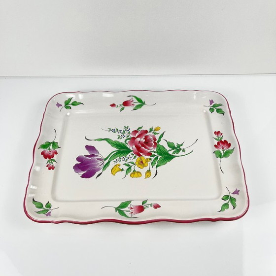 Image 1 of Plat rectangulaire Modèle Réverbère par KG Lunéville